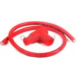 Bougiedop + siliconen kabel rood 470mm