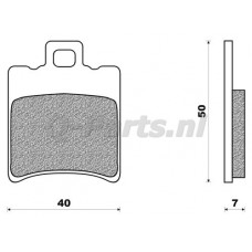 Remblokset Piaggio/Aprilia/Beta Newfren FD0196 (A-kwaliteit)
