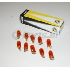 Lamp 12V - 5 W Wedge T10 oranje  RAW Zip