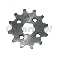 Voortandwiel Derbi Senda/GPR 12 tands