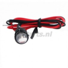 Led lamp 10 mm met draad blauw