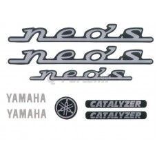 Stickerset Yamaha Neos zwart 7 delig