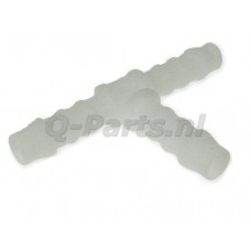 T-Stuk voor benzineslang 6 mm wit