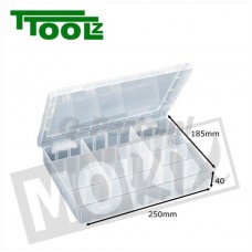 Opbergbox /sorteerdoos variabel250x185x40 mm