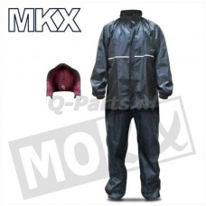 Regenpak blauw MKX large