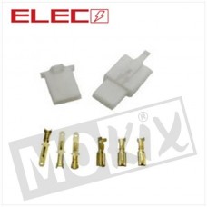Plugset 3 pins 8 delig (2.8 mm)