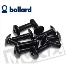 Plaatwerkschroefset M6 x 20  14 mm kruiskop zwart
