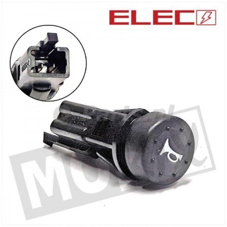 Claxondrukknop China scooter 2 pins