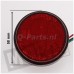 Reflector rond + LED licht rood 58 mm CE