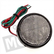 Reflector rond + LED licht blank 58 mm CE