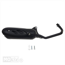 Uitlaat Piaggio 4 Takt 2 kleps Tecnigas Silent-Pro black edition