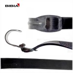 Snelbinder Bibia met haak / haak 75 cm - zwart