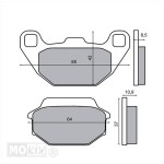 Remblokset Kymco/Sym voor/achter IGM