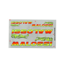 Stickerset Malossi fluor 4-delig 8x14cm 3318712