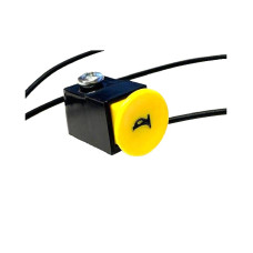 Claxondrukknop Vespa Ciao/Gilera Citta geel rond
