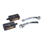 Crankset 155mm + pedalen links en rechts Vespa Ciao/Si/Gilera Citta - Hercules