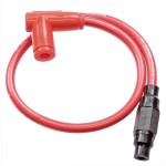 Bougiedop + kabel rood met connector 
