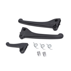 Remgreep-set Vespa bromfiets pvc zwart 