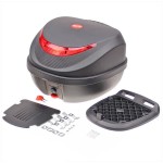 Topkoffer+slede KXM RR 31 liter zwart met rugsteun 40*39*30cm