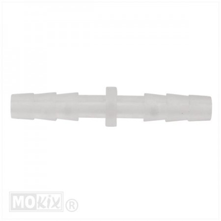 Slangverbinder-koppelstuk voor slang 4mm doorzichtig Slangverbinder-koppelstuk voor slang 4mm doorzichtig