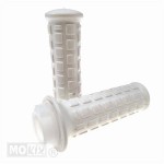 Handvatset blok wit inclusief gasdraaibus Tomos/Puch Maxi