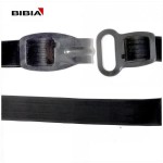 Snelbinder Bibia met haak / oog 50 cm - zwart