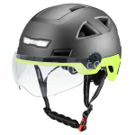 Snorfiets / speed pedelec helm Vito E-Light mat zwart + fluor Small / Medium 55-58