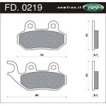 Remblokset Sym Fiddle/Orbit/Cello/Jet voor Newfren FD0219