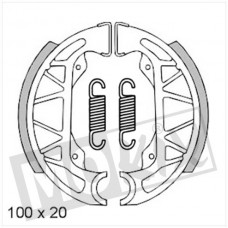 Remsegment Piaggio Typhoon/Zip RST vanaf 1996 achter 100 x 20 brede voet RMS