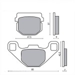 Remblokset Peugeot/Hyosung voor - TGB 507 achter Heng Tong Remblokset Peugeot/Hyosung voor - TGB 507 achter Heng Tong