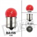 Lamp 12V - 10W BA15S rood