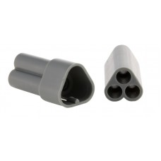 Connector stekker 3 polig grijs Vespa-Piaggio