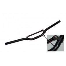 stuur DMP + spijl aluminium Street sport 22mm zwart mat scooter