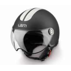 helm lem demi-jet coolmax roger XS 53/54 zwart mat/wit=op=op