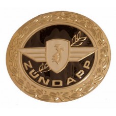 embleem benzinetank rond zwart/goud zundapp z440-20.100f