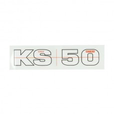 sticker Zundapp wit/zwart past op Zundapp KS50