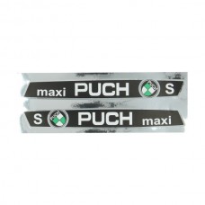 stickerset frame maxi S zwart/chroom puch maxi