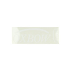 sticker universeel woord [oxbow] wit 2pcs=op=op