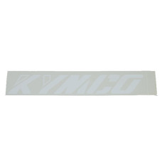 sticker woord [kymco] schuin wit=op=op
