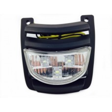 rooster + led lamp voorscherm midden zwart mat past op vespa S rooster + led lamp voorscherm midden zwart mat past op vespa S