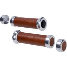 handvatset Power1 retro universeel leer cognac handvatset Power1 retro universeel leer cognac