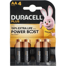 batterij duracell AA 1,5v plus power boost 4pcs