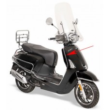 sierstrip Kymco Origineel beenschild rechtsvoor chroom past op new like 64313-acc1-e10-f1p