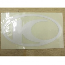 sticker Kymco Origineel logo beenschild wit past op kymco 86700-ldc8-e70-t01 sticker Kymco Origineel logo beenschild wit past op kymco 86700-ldc8-e70-t01