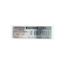 sticker frame informatie wit/zwart past op mb5