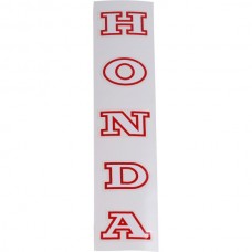 sticker voorvork wit/rood past op honda