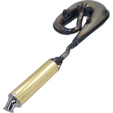 uitlaat tecno circuit (made in EU) blank/goud honda, camino