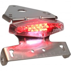 achterlicht DMP led+kent plaathouder alu/transparant universeel