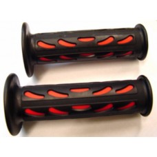 handvatset DMP druppel model progrip zwart/rood universeel