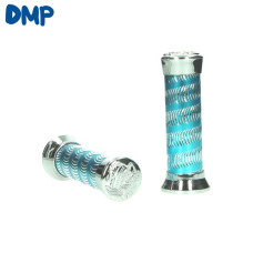 handvatset DMP streep retro chroom/blauw universeel=op=op handvatset DMP streep retro chroom/blauw universeel=op=op